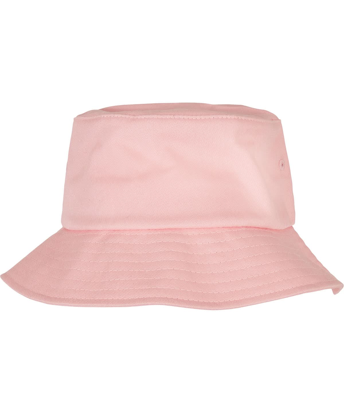 Flexfit By Yupoong Flexfit Cotton Twill Bucket Hat YP039 - Light Pink One size - Customisable Hats