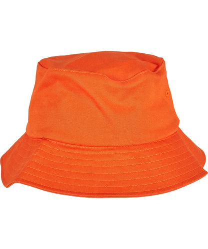 Flexfit By Yupoong Flexfit Cotton Twill Bucket Hat YP039 - Orange One size - Customisable Hats