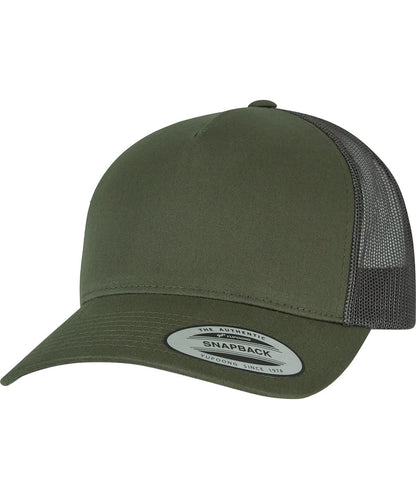 Flexfit By Yupoong 5 Panel Retro Trucker Cap 6506 YP049 - Choclate Chip Greyish Brown One size - Customisable Caps