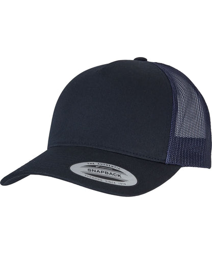 Flexfit By Yupoong 5 Panel Retro Trucker Cap 6506 YP049 - Dark Navy Navy One size - Customisable Caps