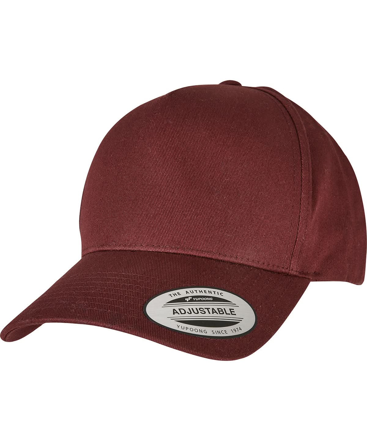 Flexfit By Yupoong 5 Panel Curved Classic Snapback 7707 YP058 - Burgundy One size - Customisable Caps