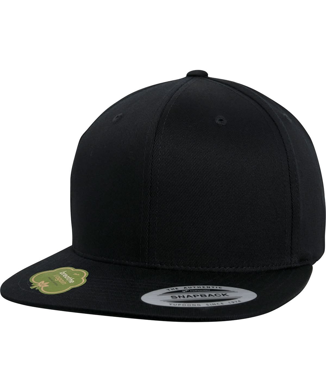 Flexfit By Yupoong Organic Cotton Snapback 6089Oc YP086 - Black One size - Customisable Caps