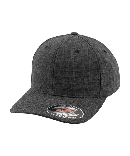 Flexfit By Yupoong Fine Melange Flexfit 6277Fm YP105 - Black - Customisable Caps