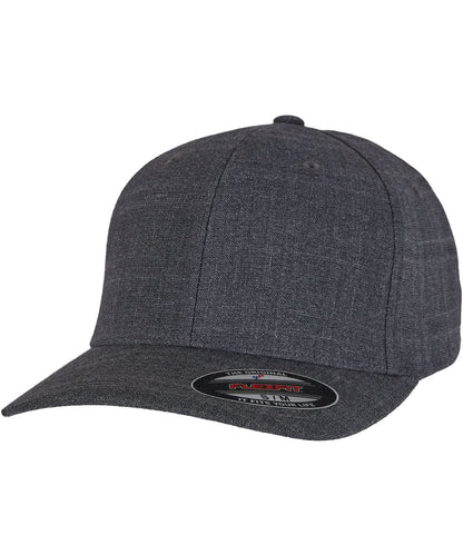 Flexfit By Yupoong Fine Melange Flexfit 6277Fm YP105 - Charcoal - Customisable Caps