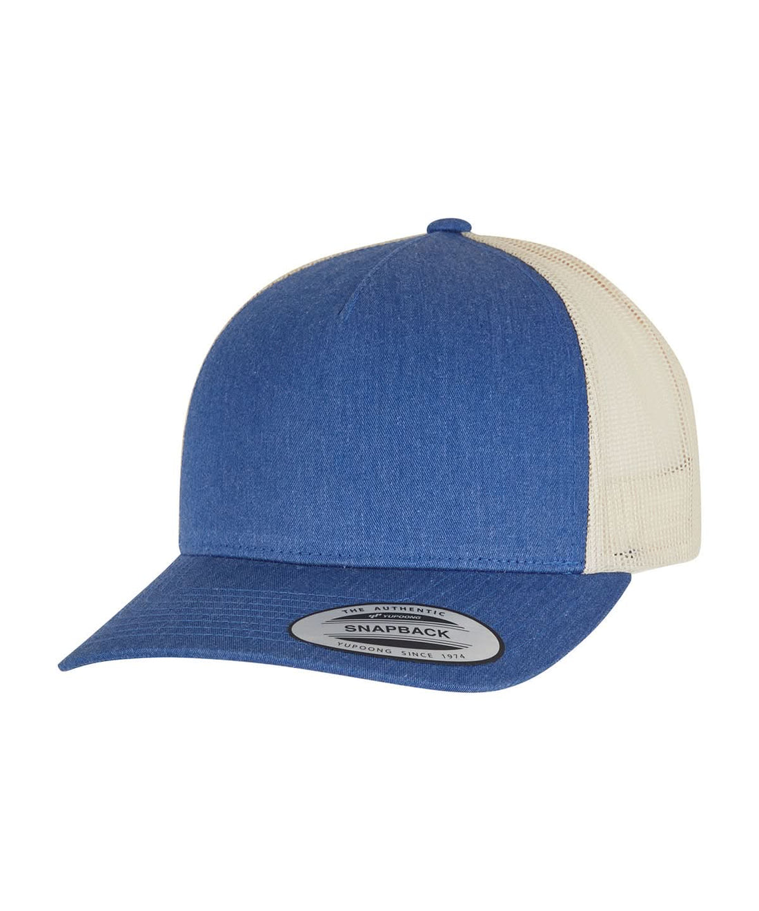 Flexfit By Yupoong 5 Panel Retro Trucker 2 Tone Cap 6506T YP125 - Blue Beige One size - Customisable Caps