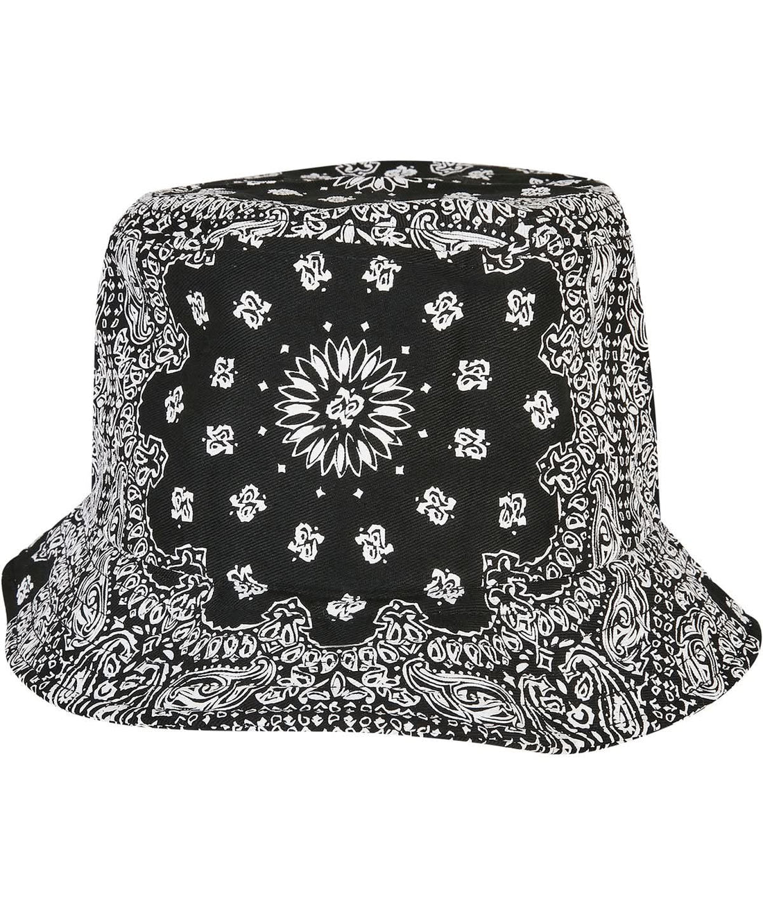 Flexfit By Yupoong Bandana Print Bucket Hat 5003Bp YP140 - Black One size - Customisable Hats