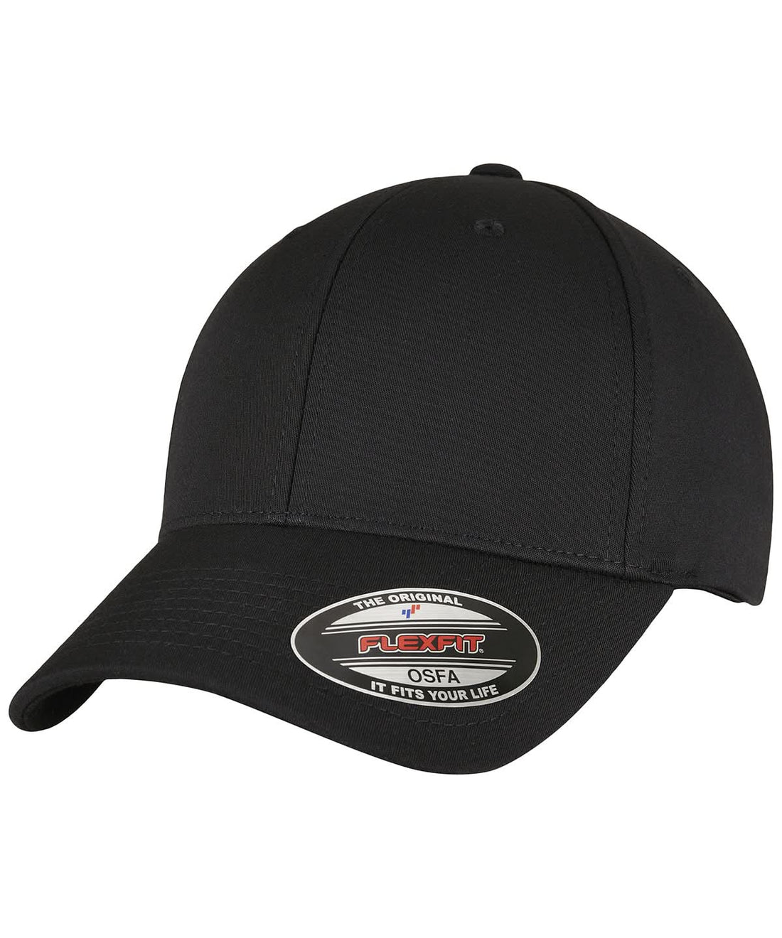 Flexfit By Yupoong Alpha Shape Flexfit 6277As YP146 - Black - Customisable Caps