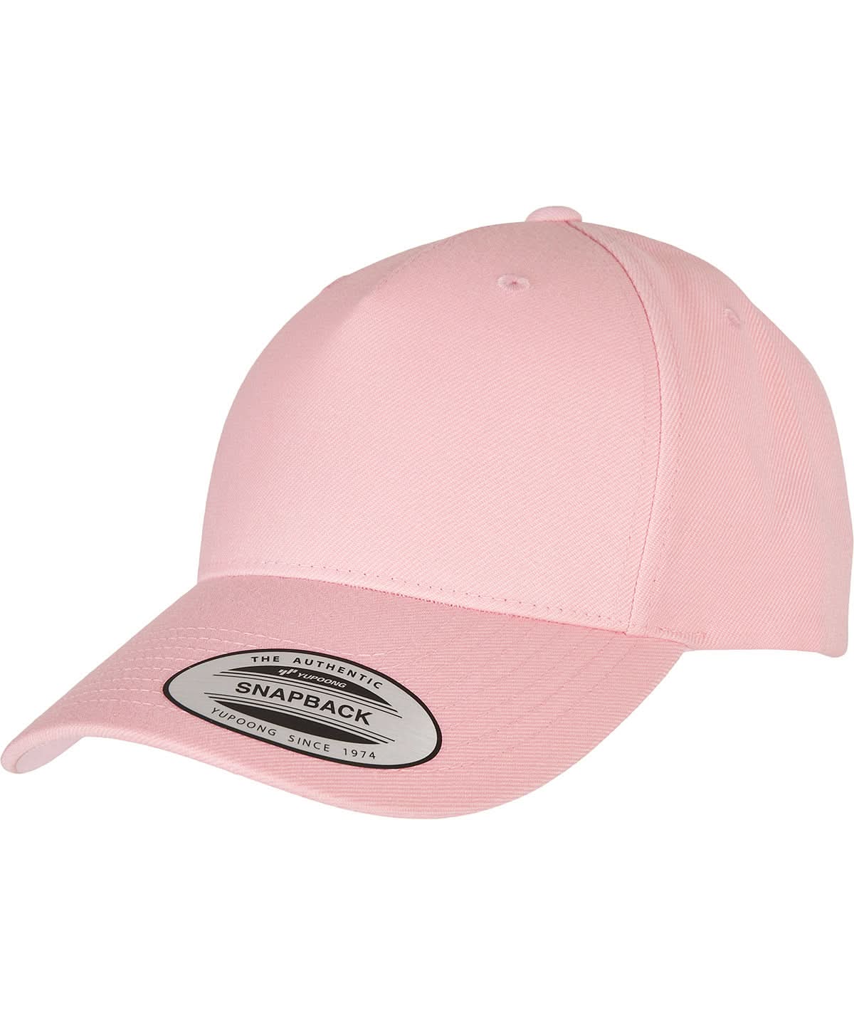 Flexfit By Yupoong Yp Classics 5 Panel Premium Curved Visor Snapback Cap 5789M YP158 - Prism Pink One size - Customisable Caps