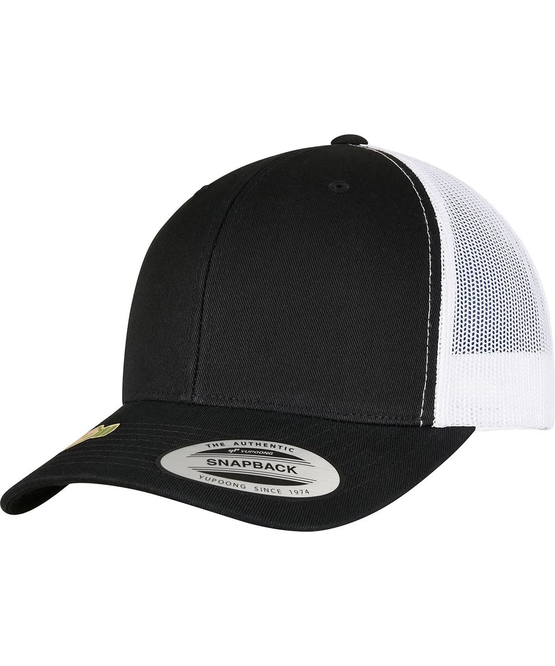 Flexfit By Yupoong Yp Classics Recycled Retro Trucker Cap 2 Tone 6606Rt YP164 - Black White One size - Customisable Caps