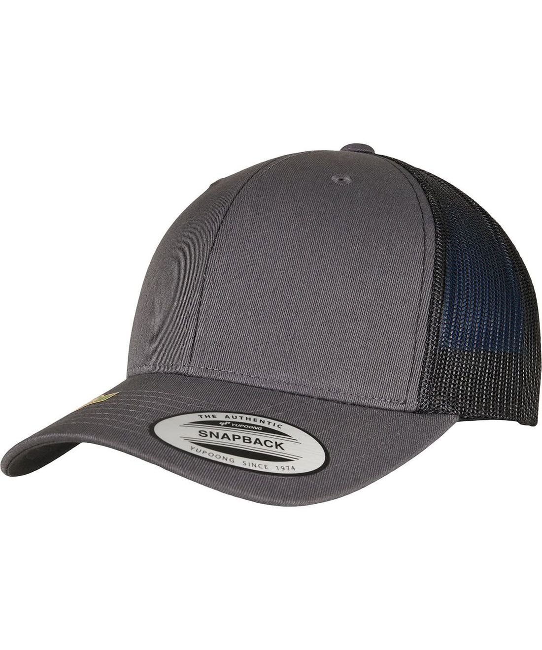 Flexfit By Yupoong Yp Classics Recycled Retro Trucker Cap 2 Tone 6606Rt YP164 - Charcoal Black One size - Customisable Caps