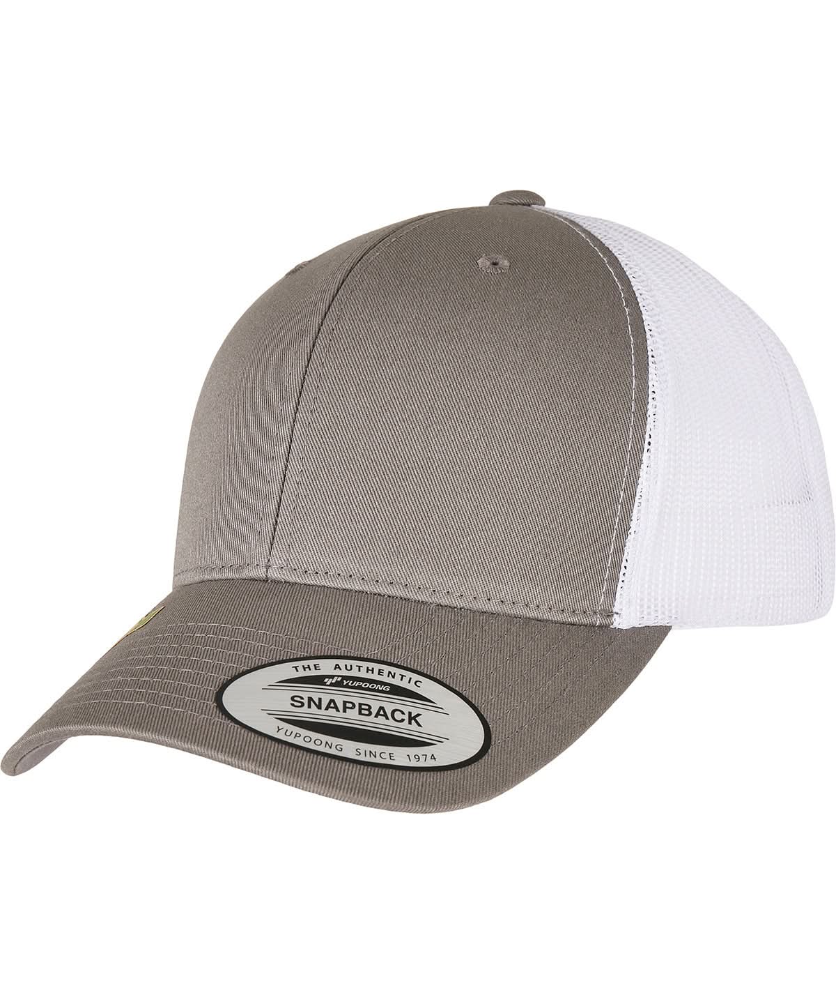 Flexfit By Yupoong Yp Classics Recycled Retro Trucker Cap 2 Tone 6606Rt YP164 - Grey White One size - Customisable Caps