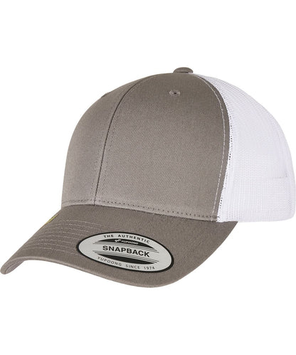Flexfit By Yupoong Yp Classics Recycled Retro Trucker Cap 2 Tone 6606Rt YP164 - Grey White One size - Customisable Caps