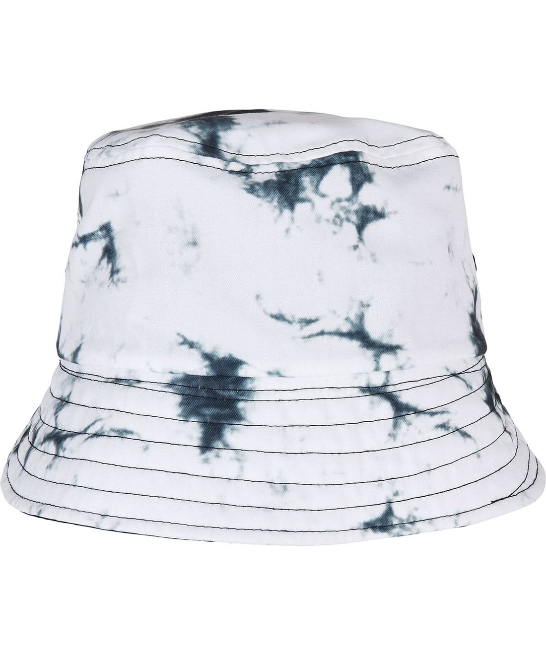 Flexfit By Yupoong Batik Dye Reversible Bucket Hat YP166 - Black White One size - Customisable Hats
