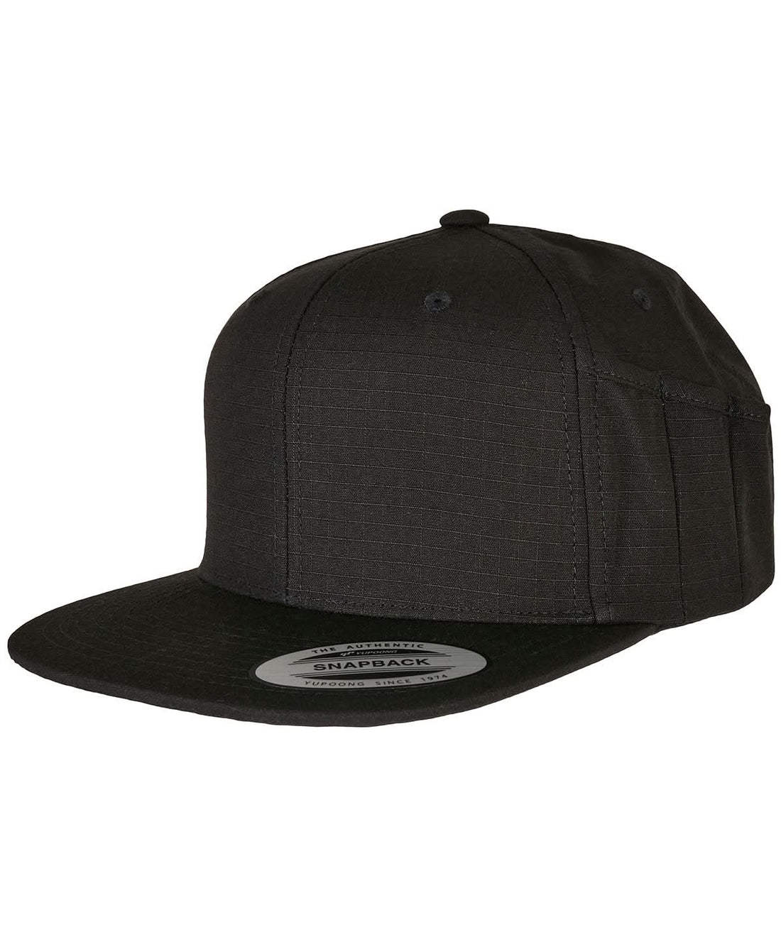 Flexfit By Yupoong Pencil Holder Snapback Cap YP171 - Black One size - Customisable Caps
