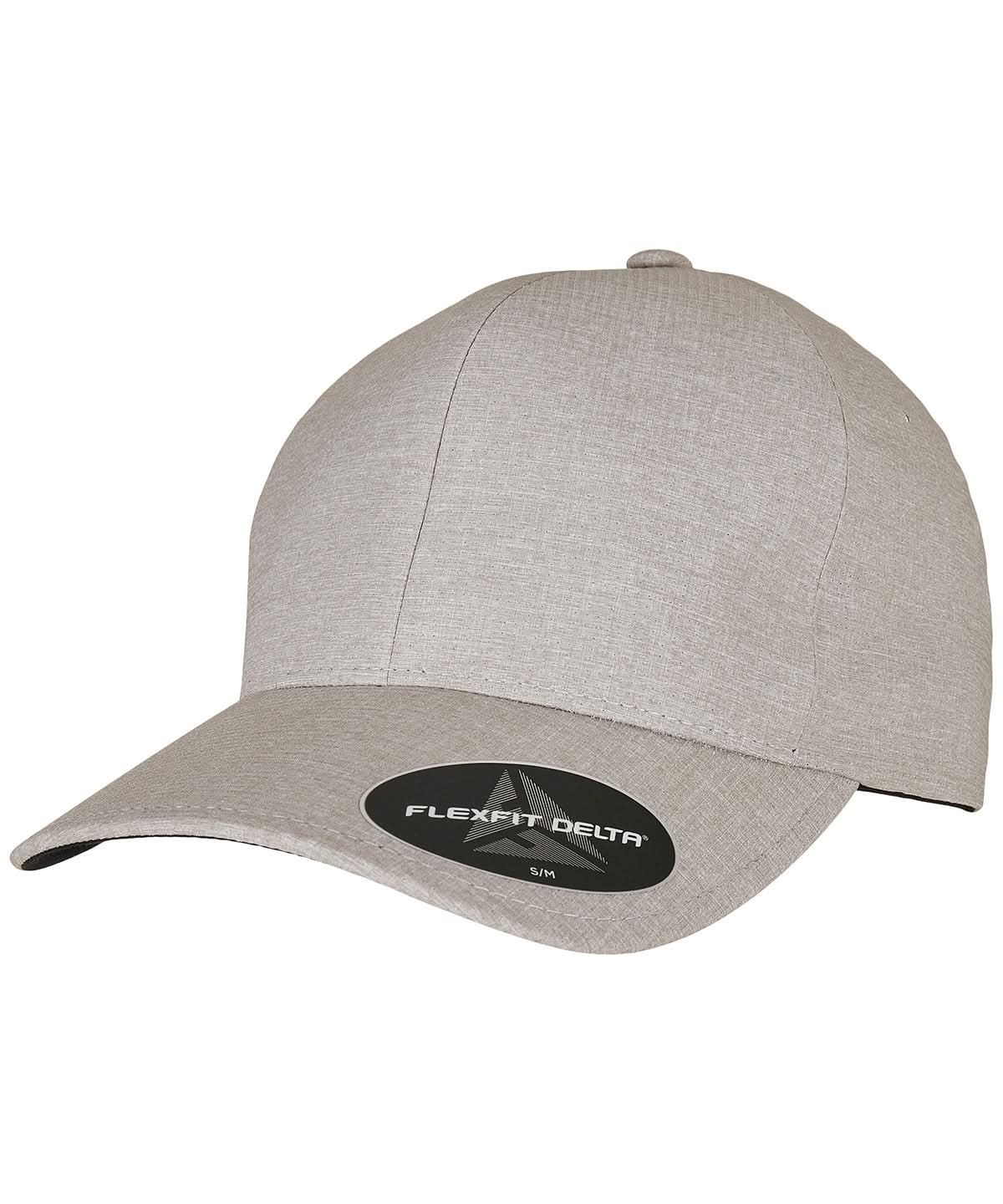 Flexfit By Yupoong Flexfit Delta Carbon Cap YP178 - Melange Silver - Customisable Caps