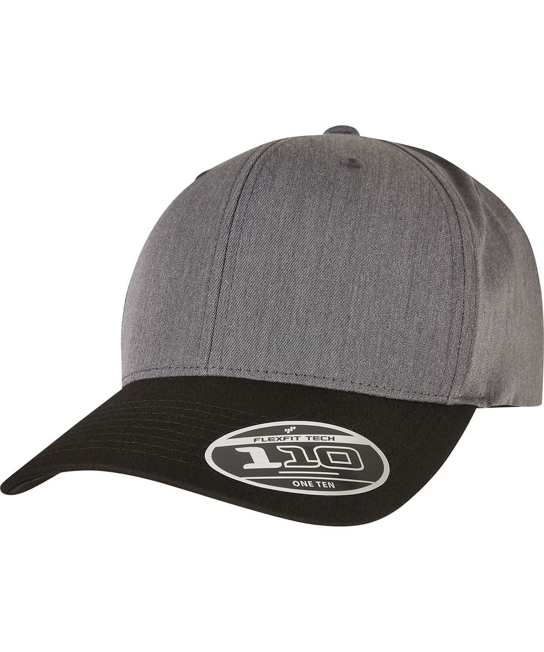 Flexfit By Yupoong 110 Melange Mix Cap 110Mm YP183 - Dark Grey Black One size - Customisable Caps