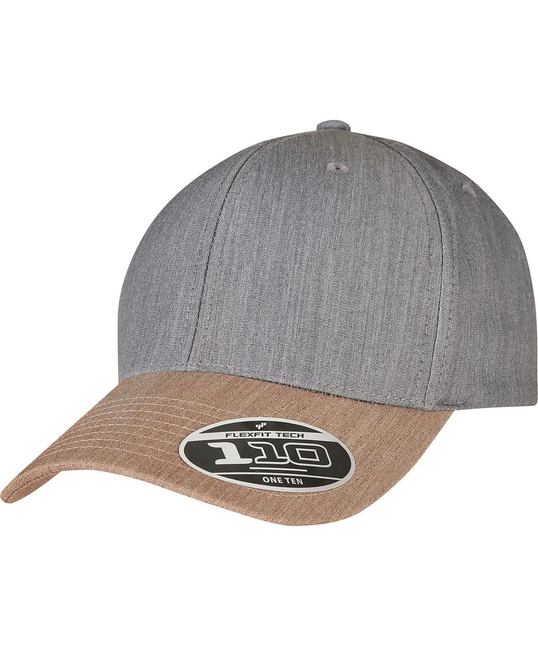 Flexfit By Yupoong 110 Melange Mix Cap 110Mm YP183 - Grey Khaki One size - Customisable Caps