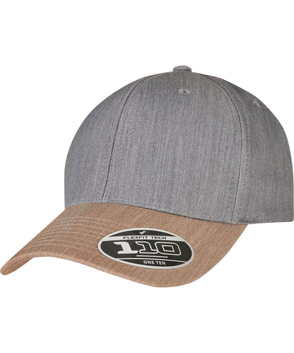 Flexfit By Yupoong 110 Melange Mix Cap 110Mm YP183 - Grey Khaki One size - Customisable Caps