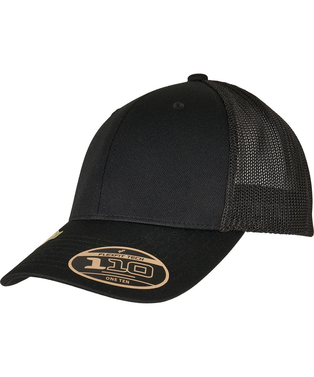 Flexfit By Yupoong 110 Recycled Alpha Shape Trucker 110Ra YP186 - Black One size - Customisable Caps