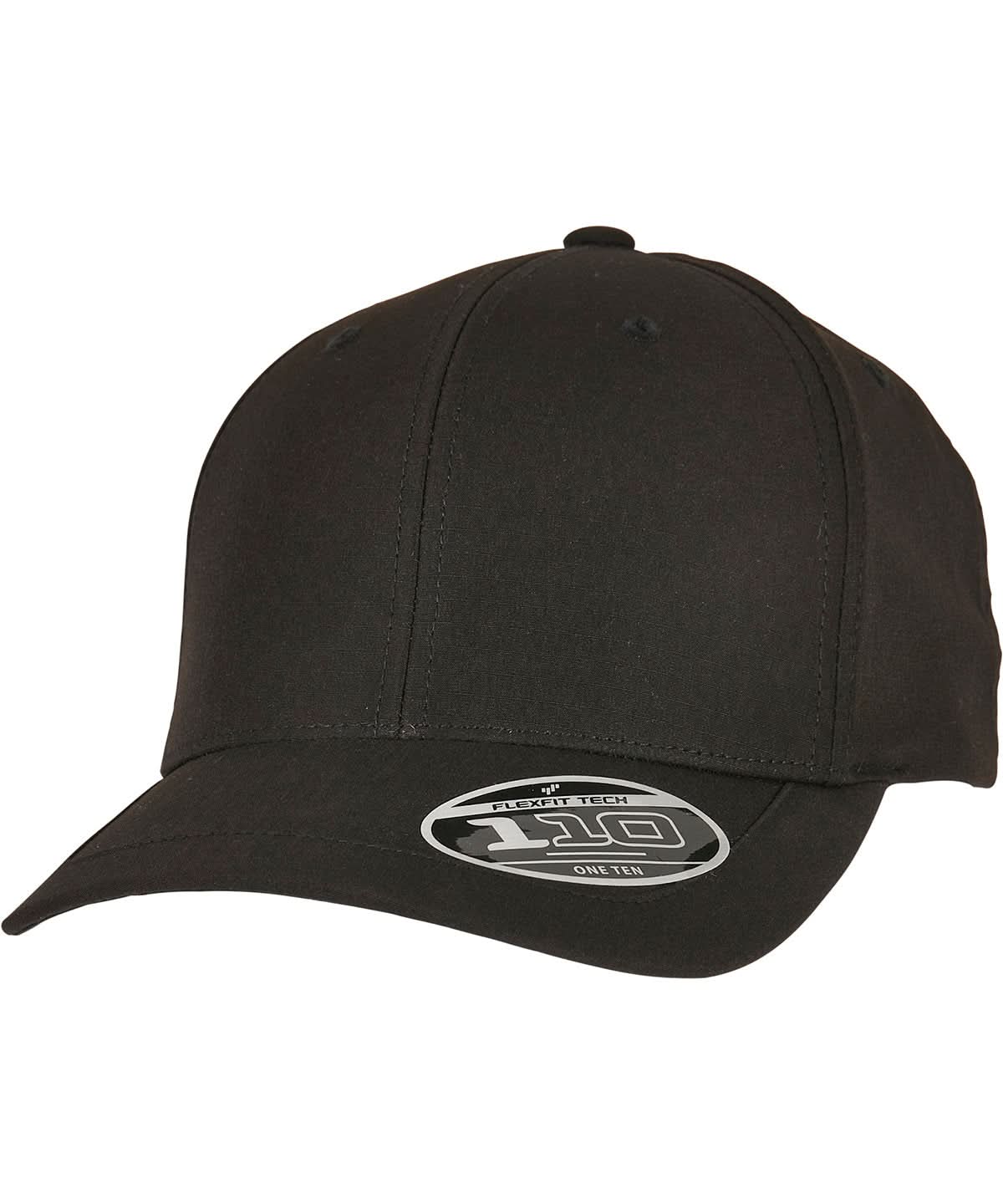 Flexfit By Yupoong 110 Flexfit Ripstop Snapback 100Rs YP189 - Black One size - Customisable Caps
