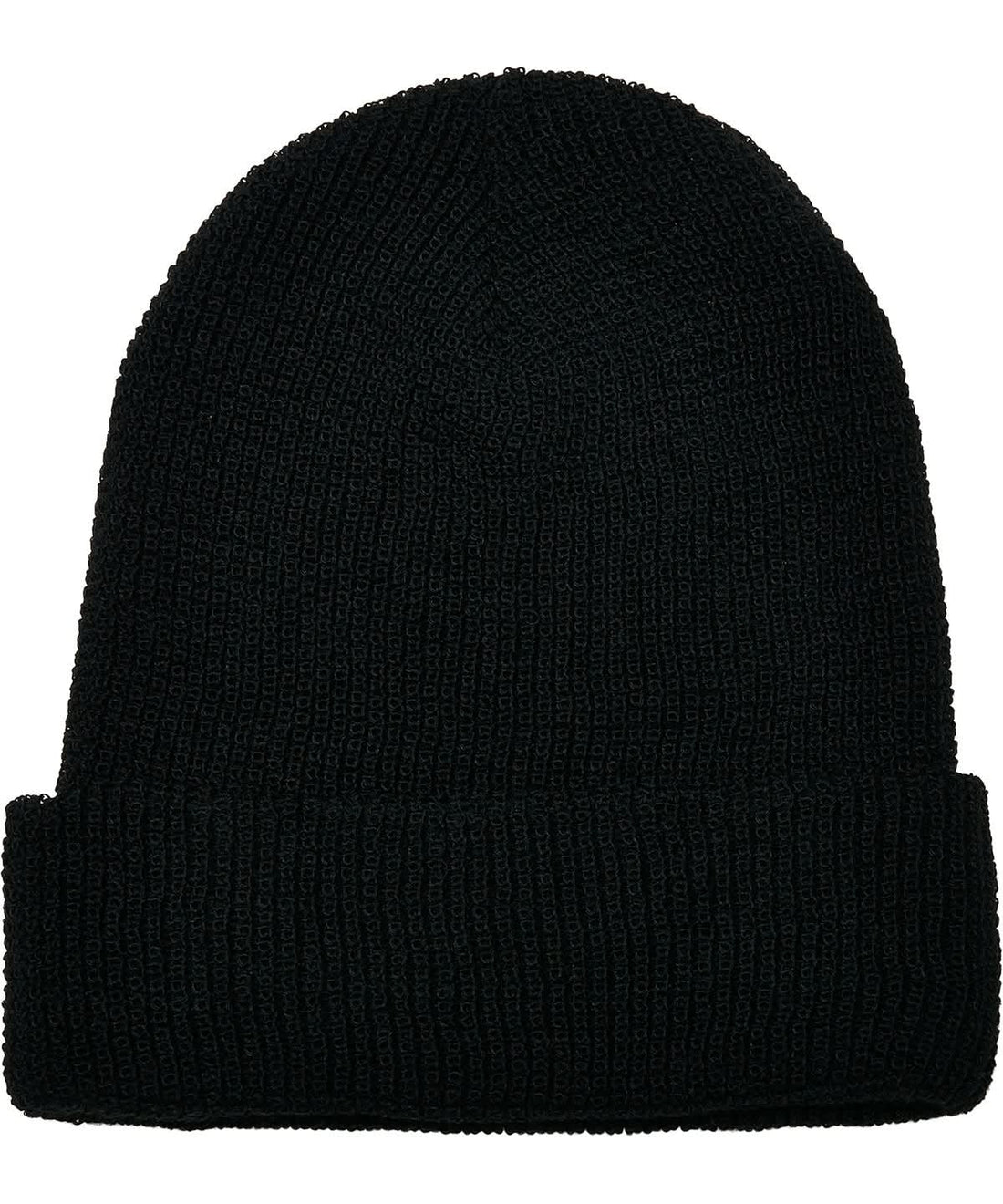 Flexfit By Yupoong Recycled Yarn Waffle Knit Beanie 1505Ry YP192 - Black One size - Customisable Beanies