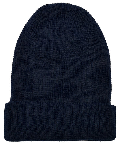 Flexfit By Yupoong Recycled Yarn Waffle Knit Beanie 1505Ry YP192 - Navy One size - Customisable Beanies