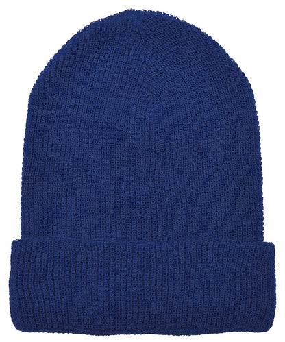 Flexfit By Yupoong Recycled Yarn Waffle Knit Beanie 1505Ry YP192 - Royal Blue One size - Customisable Beanies