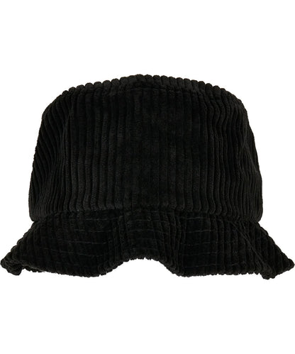 Flexfit By Yupoong Big Corduroy Bucket Hat 5003Bc YP197 - Black One size - Customisable Hats