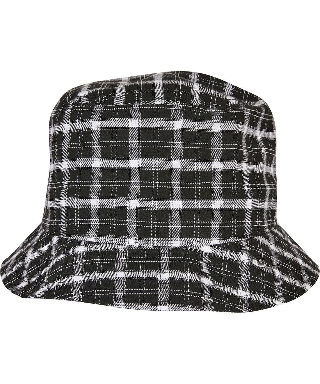 Flexfit By Yupoong Check Bucket Hat 5003C YP198 - Black Grey One size - Customisable Hats