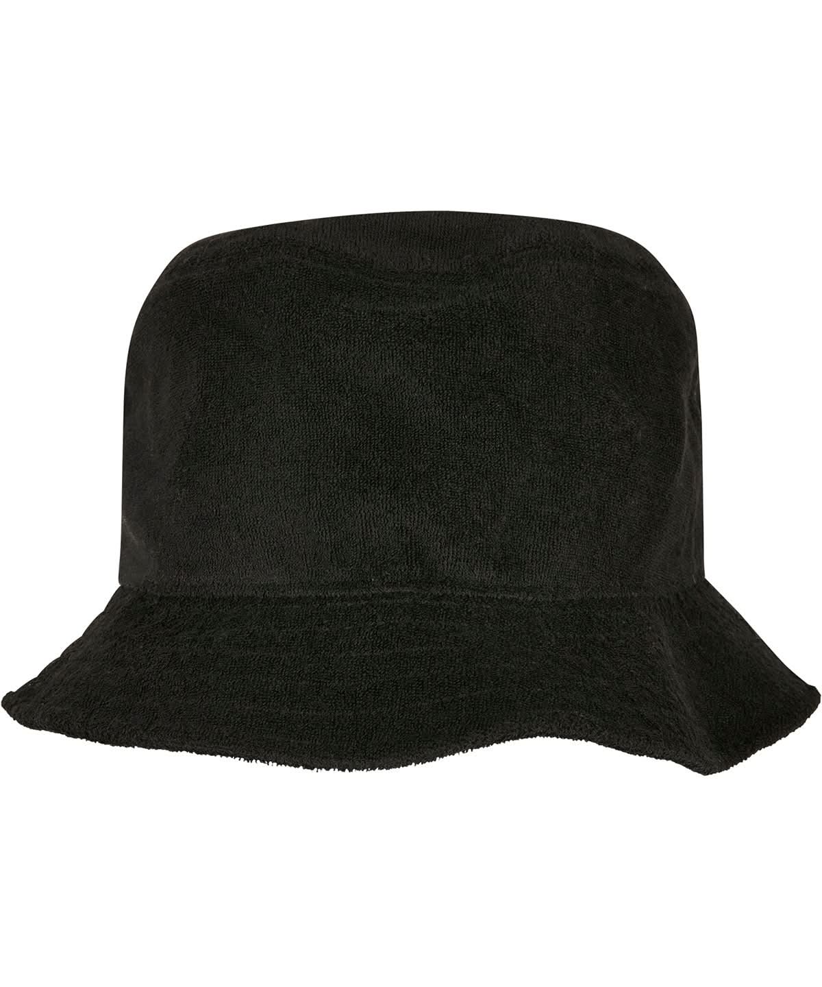 Flexfit By Yupoong Frottee Bucket Hat 5003Fb YP199 - Black One size - Customisable Hats