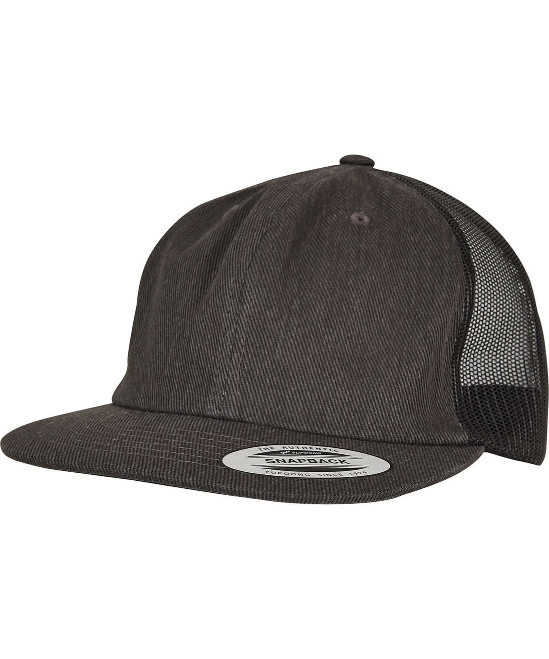 Flexfit By Yupoong Denim Trucker 6006Dt YP209 - Black Raw One size - Customisable Caps