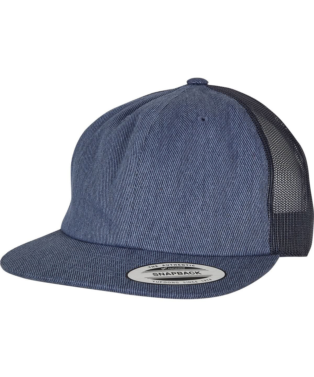 Flexfit By Yupoong Denim Trucker 6006Dt YP209 - Blue Raw One size - Customisable Caps