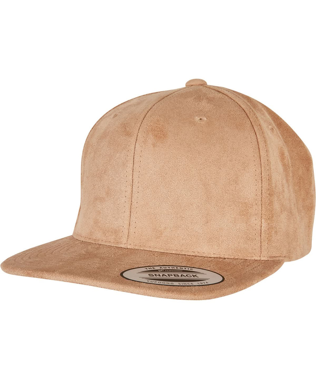 Flexfit By Yupoong Imitation Suede Leather Snapback 6089Su YP216 - Khaki One size - Customisable Caps