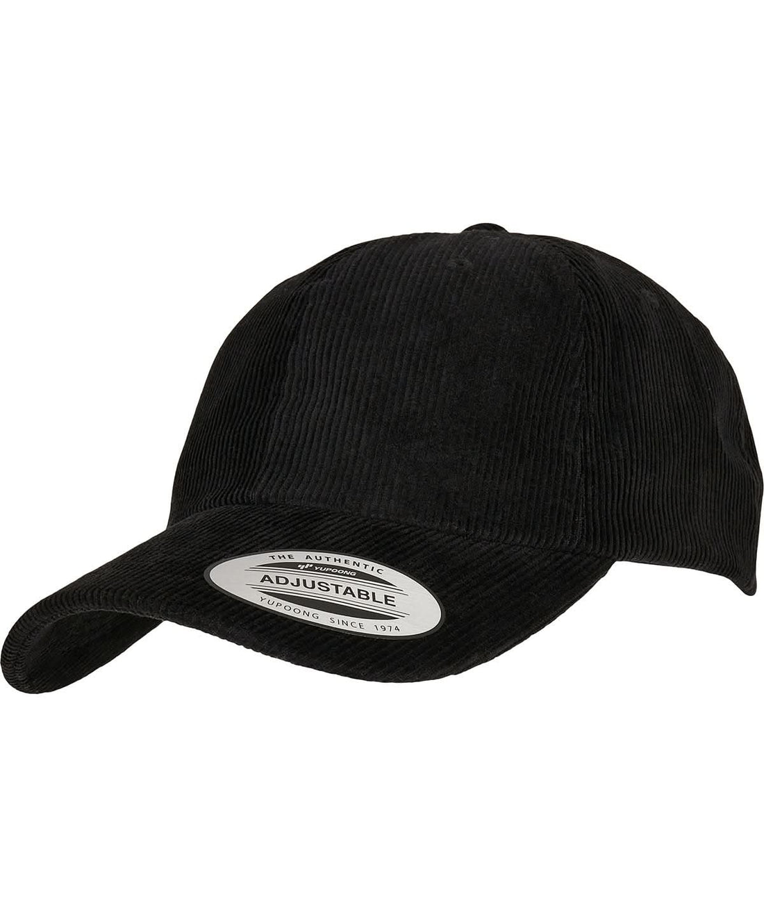 Flexfit By Yupoong Low Profile Corduroy Dad Cap 6245Cd YP219 - Black One size - Customisable Caps