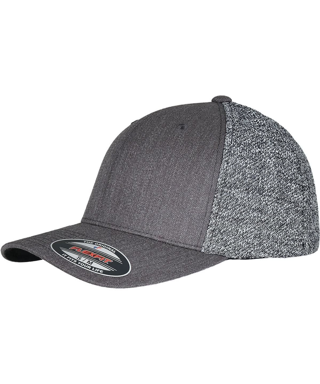 Flexfit By Yupoong Flexfit Trucker Melange Mesh 6511Mm YP230 - Black Grey Melange One size - Customisable Caps