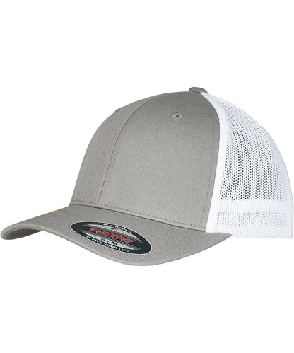 Flexfit By Yupoong Flexfit Trucker Recycled Mesh 6511Rm YP231 - Grey White One size - Customisable Caps