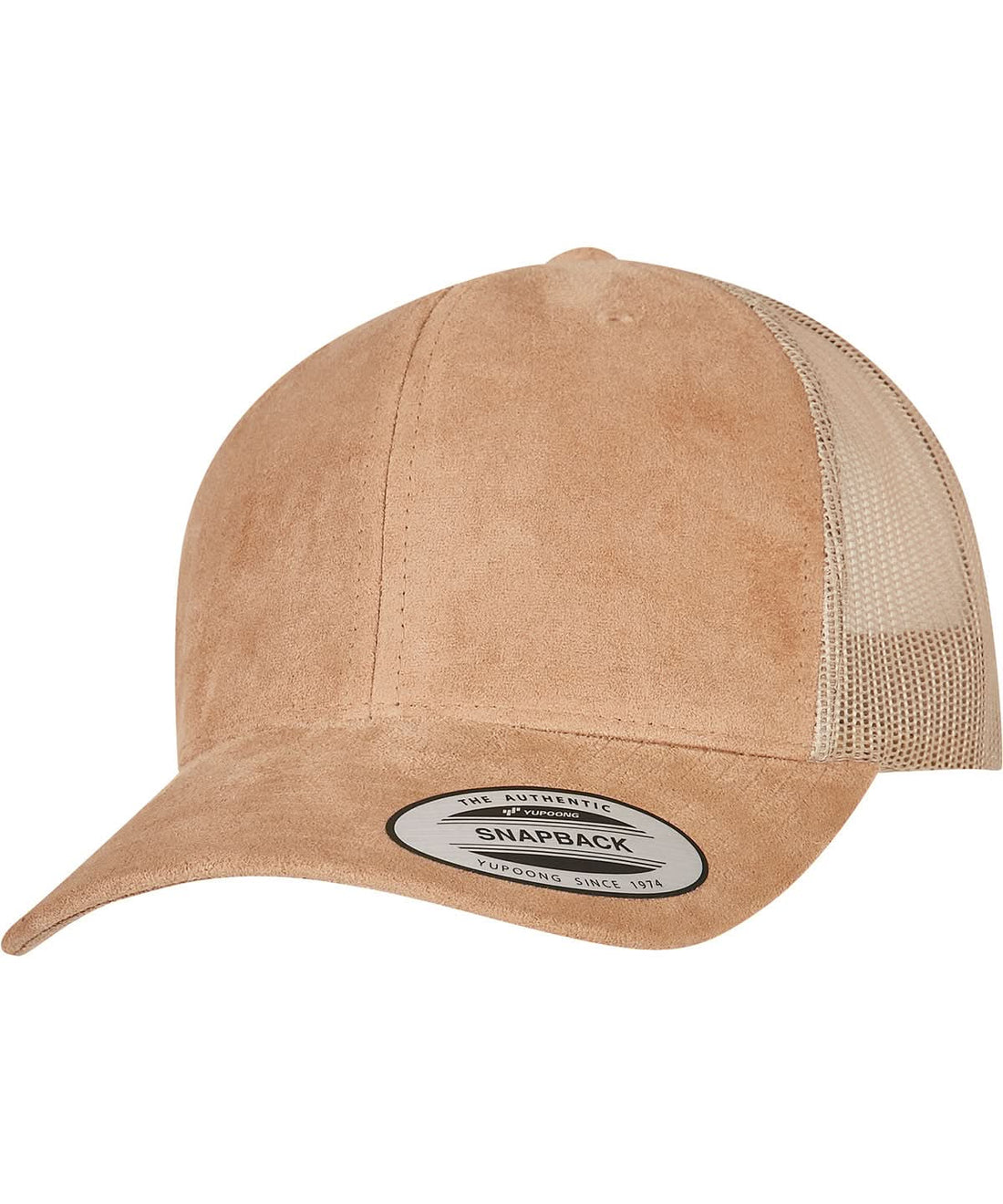 Flexfit By Yupoong Imitation Suede Leather Trucker Cap 6606Su YP236 - Khaki One size - Customisable Caps