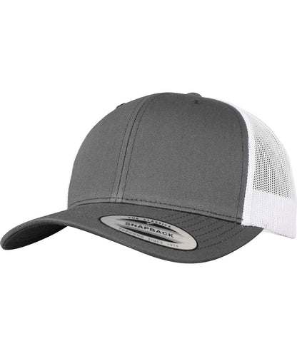 Flexfit By Yupoong Retro Trucker 2 Tone 6606T YP237 - Dark Grey White One size - Customisable Caps