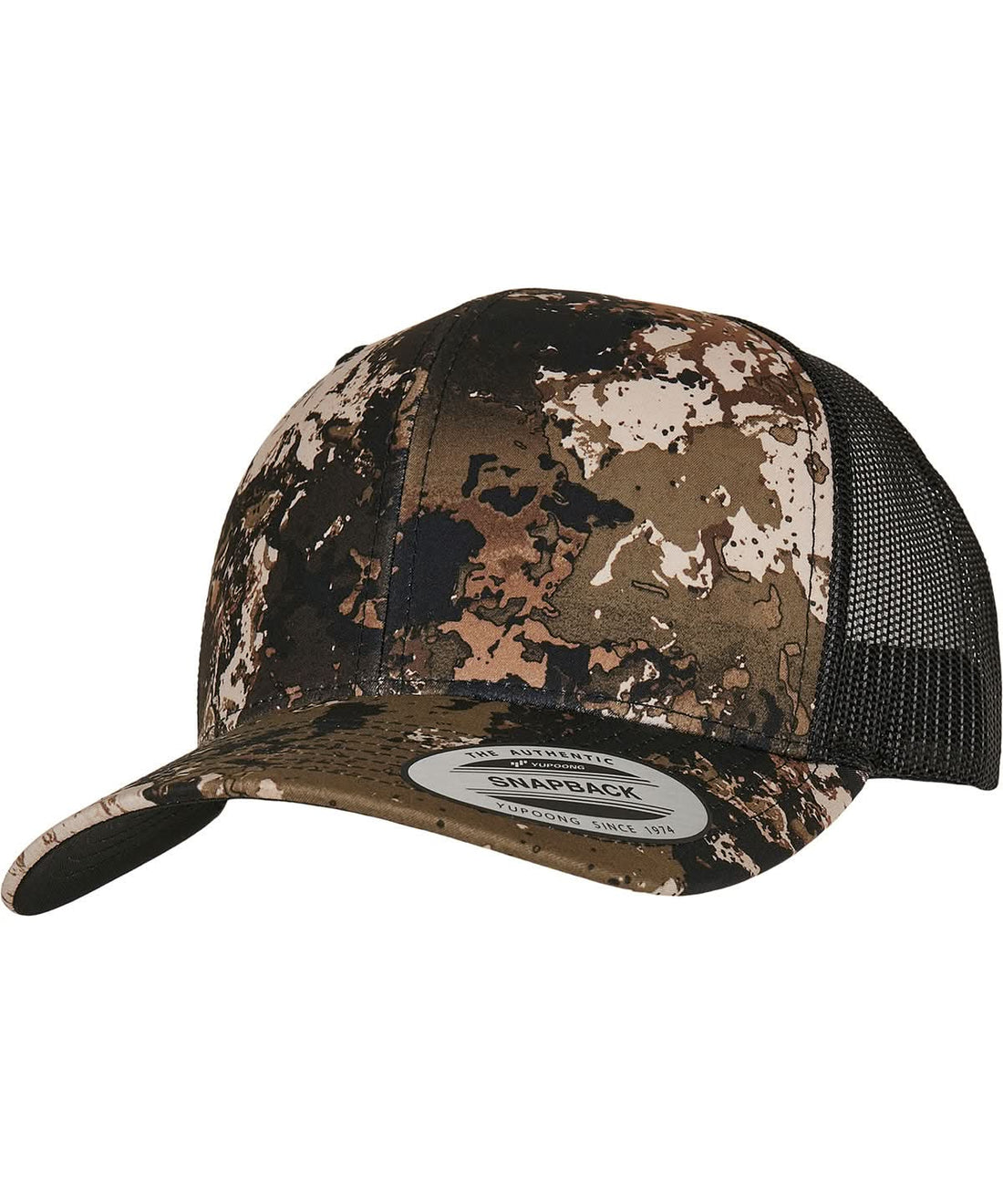 Flexfit By Yupoong Yp Classics Veil Camo Retro Trucker Cap 6606Vc YP239 - Wideland One size - Customisable Caps