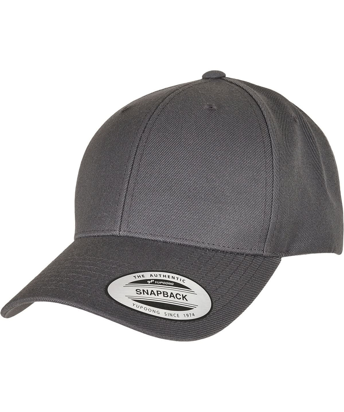 Flexfit By Yupoong Premium Curved Visor Snapback Cap 6789M YP240 - Dark Grey One size - Customisable Caps