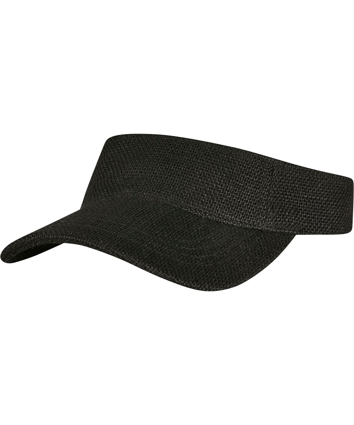 Flexfit By Yupoong Bast Visor Cap 8888Bv YP246 - Black One size - Customisable Caps