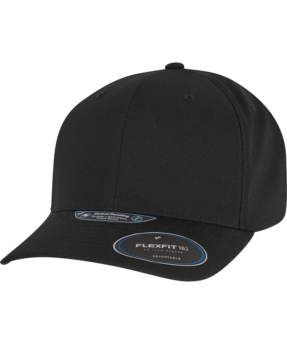 Flexfit By Yupoong Flexfit Nu Adjustable Snapback 6110Nu YP251 - Black One size - Customisable Caps