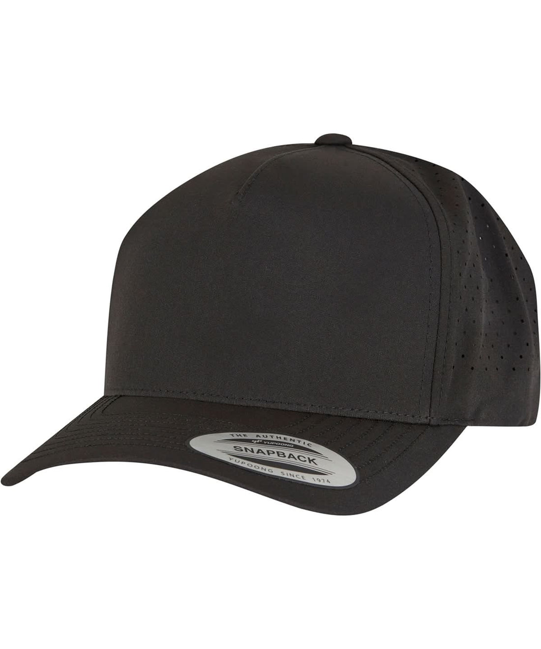 Flexfit By Yupoong Yp Classics 5 Panel Snapback 5389Ap YP257 - Black One size - Customisable Caps