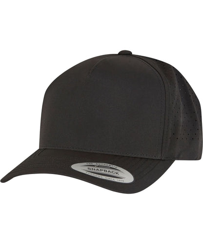 Flexfit By Yupoong Yp Classics 5 Panel Snapback 5389Ap YP257 - Black One size - Customisable Caps