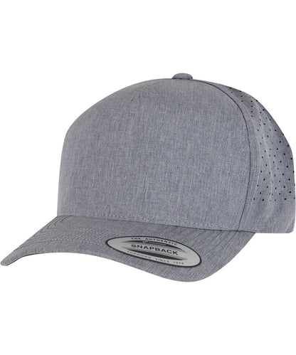 Flexfit By Yupoong Yp Classics 5 Panel Snapback 5389Ap YP257 - Heather Grey One size - Customisable Caps