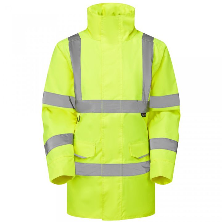 EcoViz 4K Womens Baffle Lined Anorak Cheristow AL01 - HV YELLOW - Customisable Hi-Vis Coats / Jackets