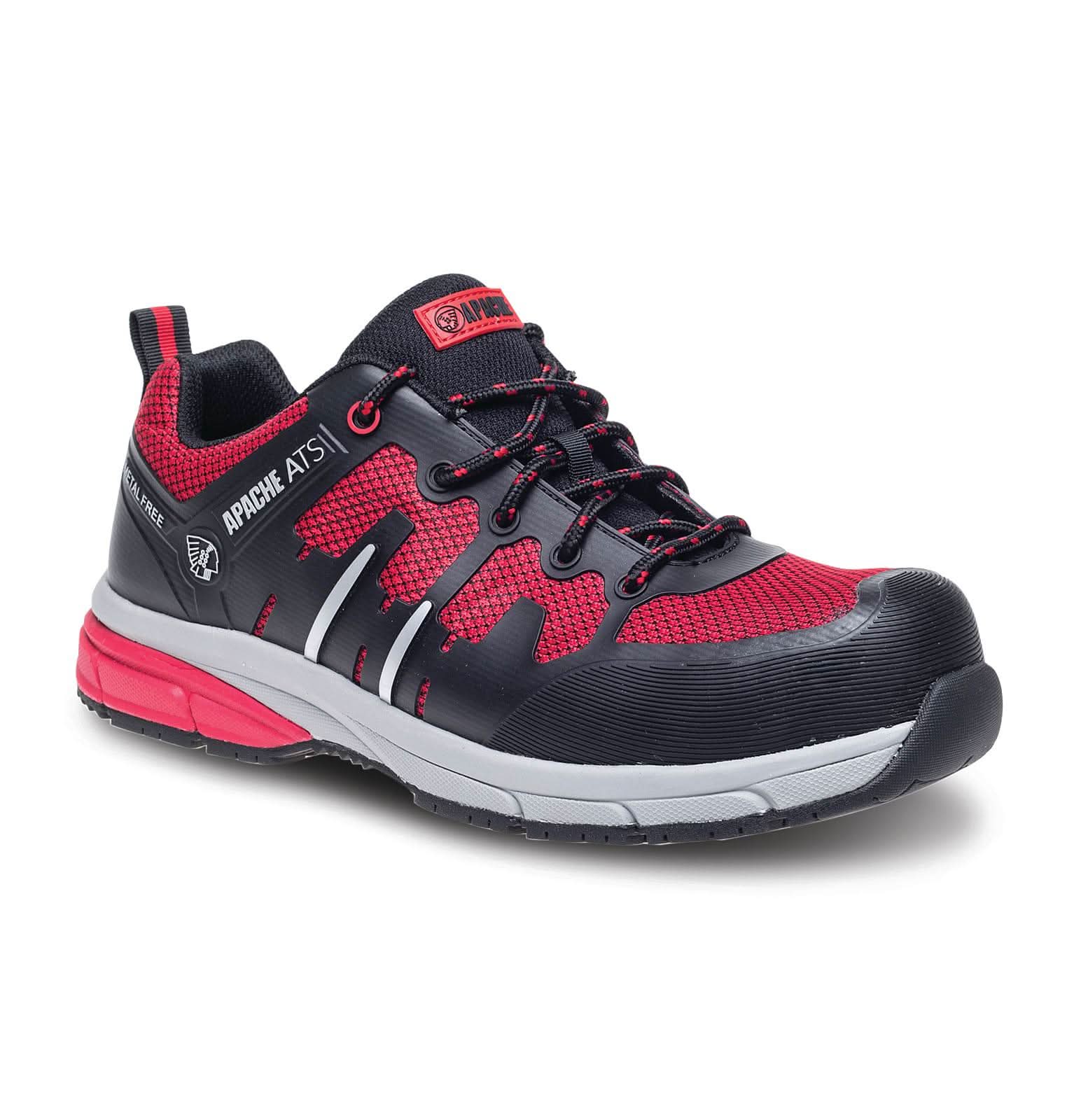 Apache Workwear ATS Mallory Safety Trainers Apache - Red Black - Customisable Safety Trainers
