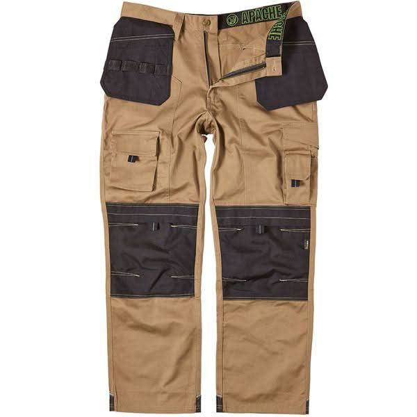 Apache Workwear Stone Knee Pad Holster Trousers Apache - Stone - Customisable Trousers