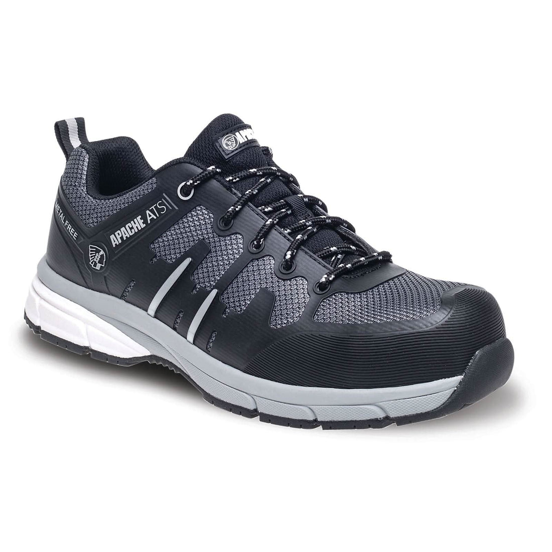Apache Workwear ATS Thruxton Safety Trainers Apache - Black Grey - Customisable Safety Trainers