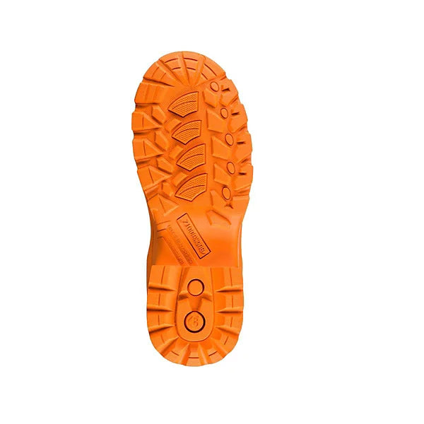 Buckbootz S5 - Blue/Orange - 360 High Visibility Neoprene/Rubber Safety Wellington Boot with Ankle Protection - BBZ8000 - - Customisable Wellingtons